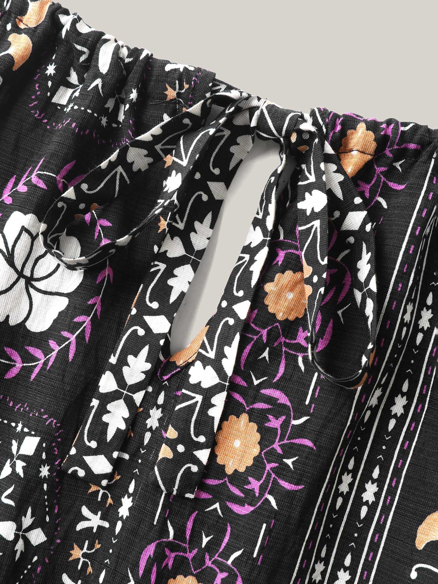 Rayon Tropical Boho Print Stretchy Maxi Dress