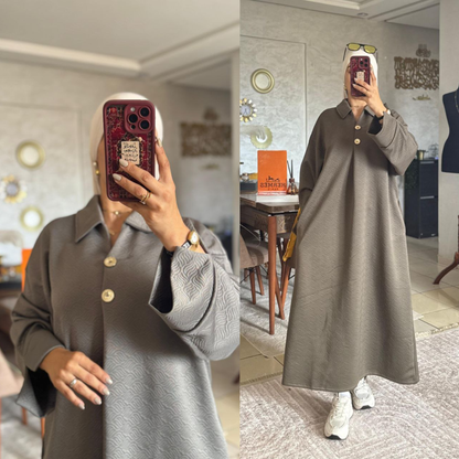 abaya moderne - Tissu Texturé Premium