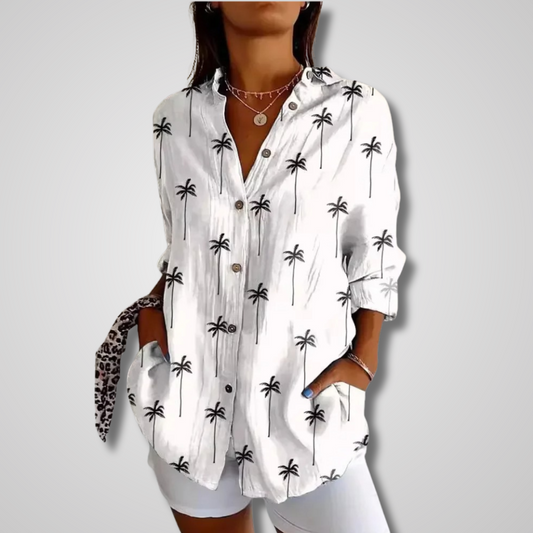 Magrethe™ – Chemisier floral vintage pour un style raffiné et intemporel