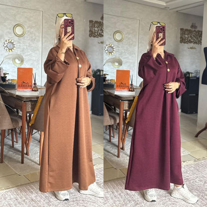 abaya moderne - Tissu Texturé Premium