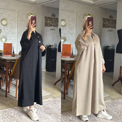 abaya moderne - Tissu Texturé Premium