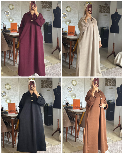 abaya moderne - Tissu Texturé Premium